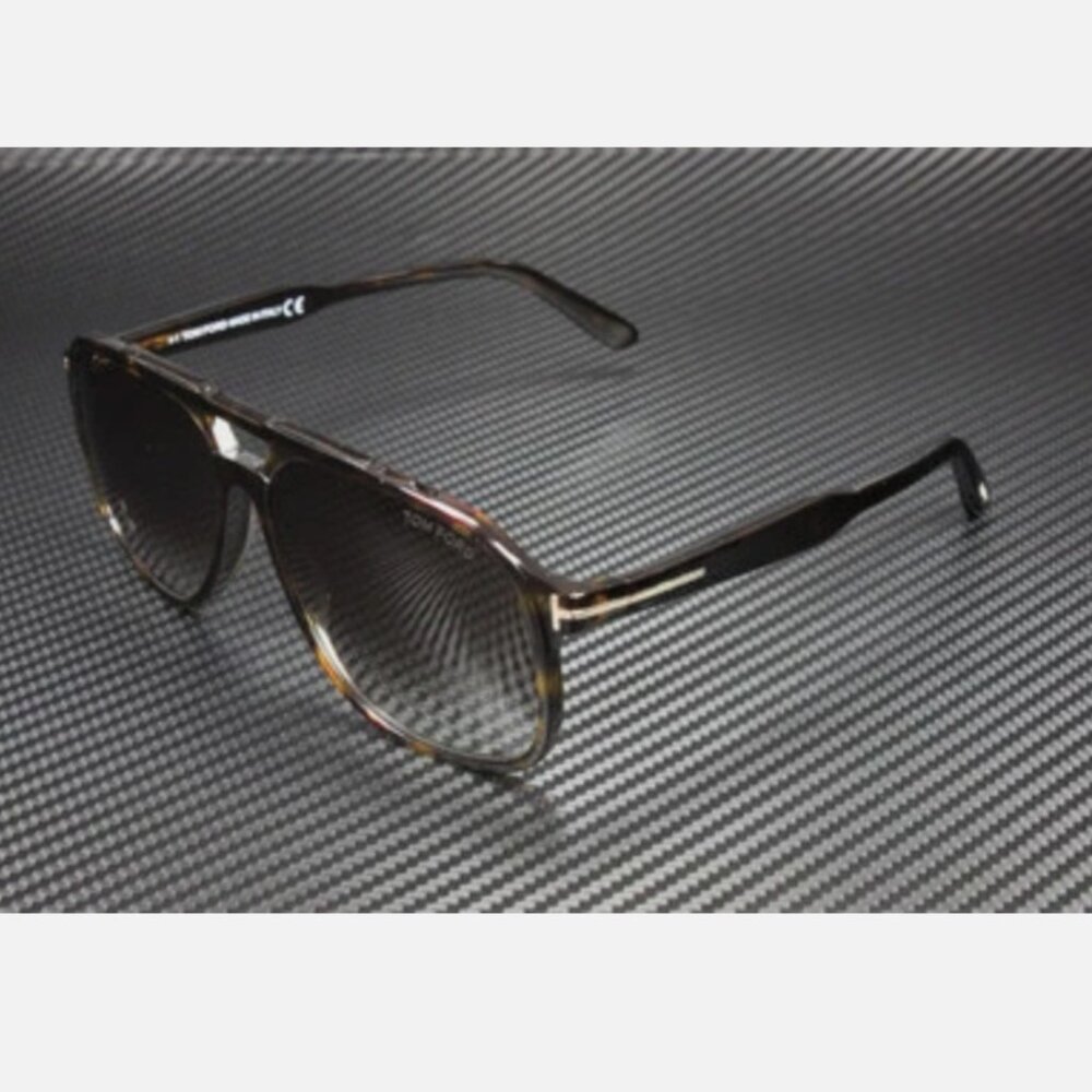 Tom Ford Dark Havana Mens 62mm Sunglasses